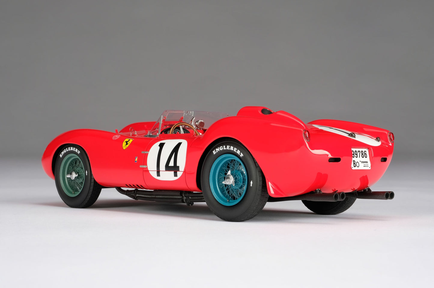 Amalgam 1/18 Ferrari 250TR 1958 Le Mans Champion Simulation Car Model