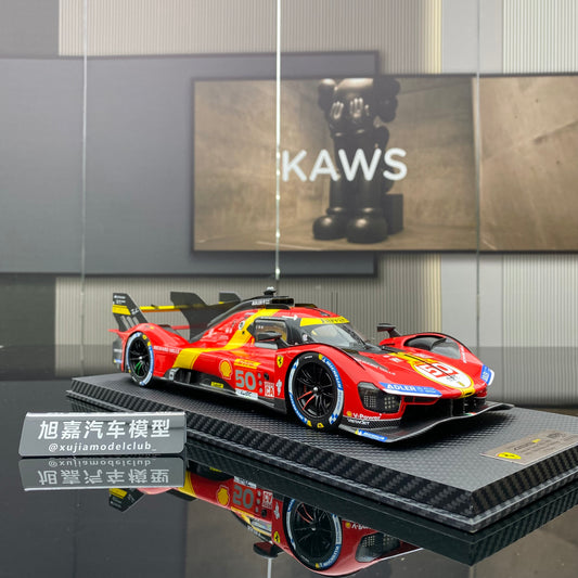 BBR 1/18 Ferrari 499P Team AF Corse 2023 no.50WEC 1000 Miles of Sebring 3rd Place red paint