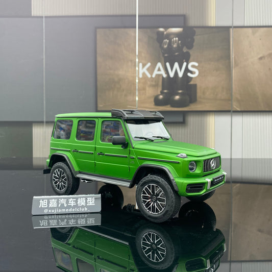 Almost Real 1/18 Mercedes-Benz AMG G63 4X4² Matt Green Big G Car Model Ornament